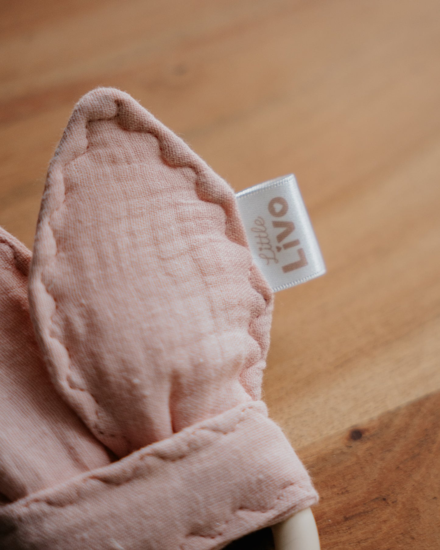 Handgemaakte Silicone Bijtring met Konijn oortjes