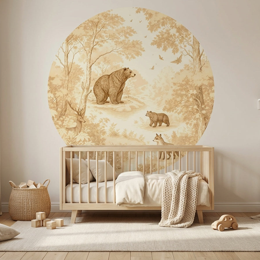 BOSDIEREN MUURSTICKER KINDERKAMER