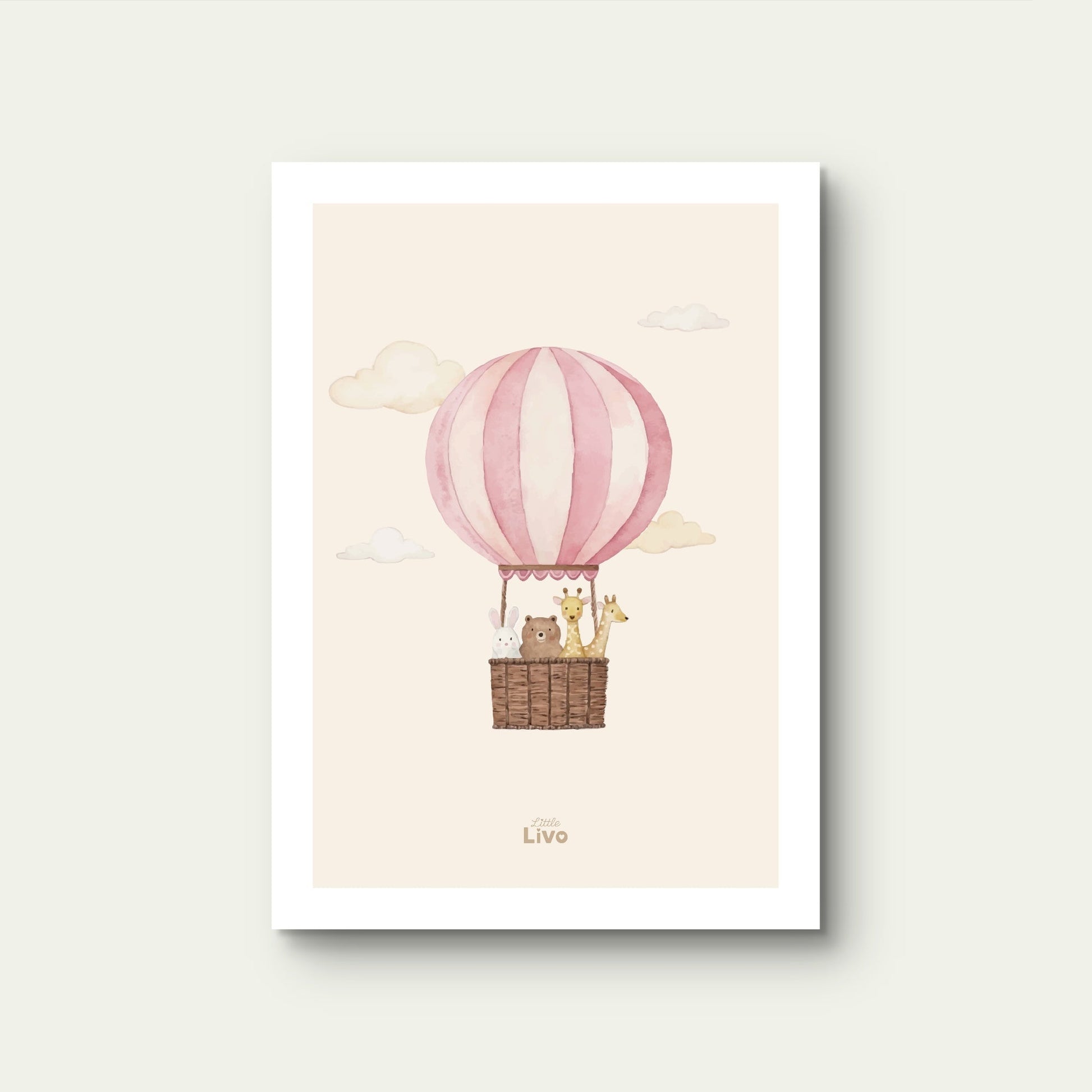 De Grote Ballonreis poster – Muurdecoratie Kinderkamer