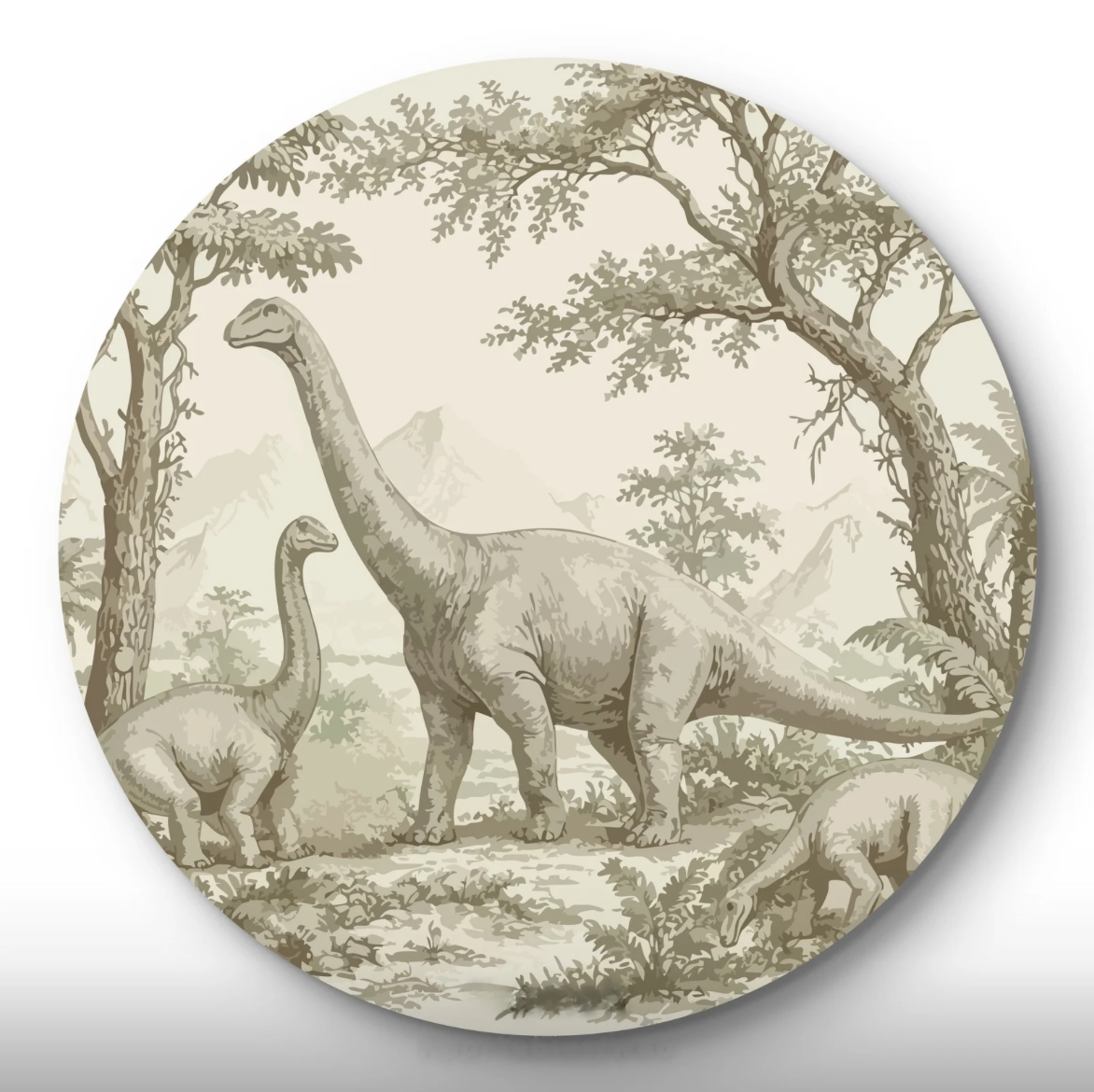 Kinder en baby kamer muursticker dino's
