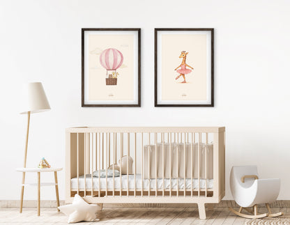 De Grote Ballonreis poster – Muurdecoratie Kinderkamer