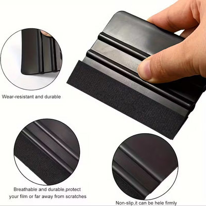 Rakel voor de muursticker 