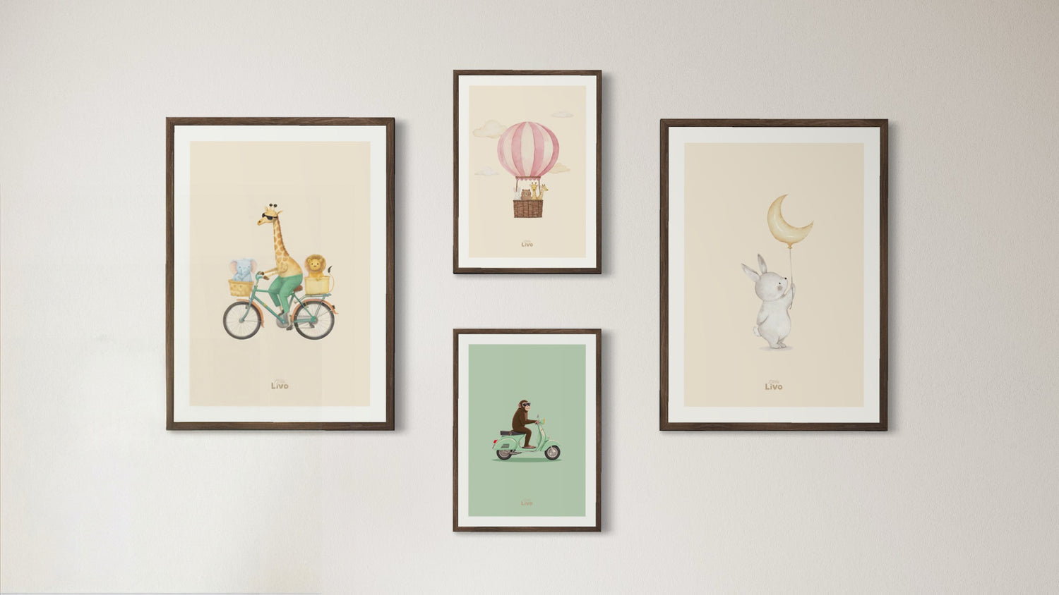 Muurdecoratie voor baby- en kinderkamer