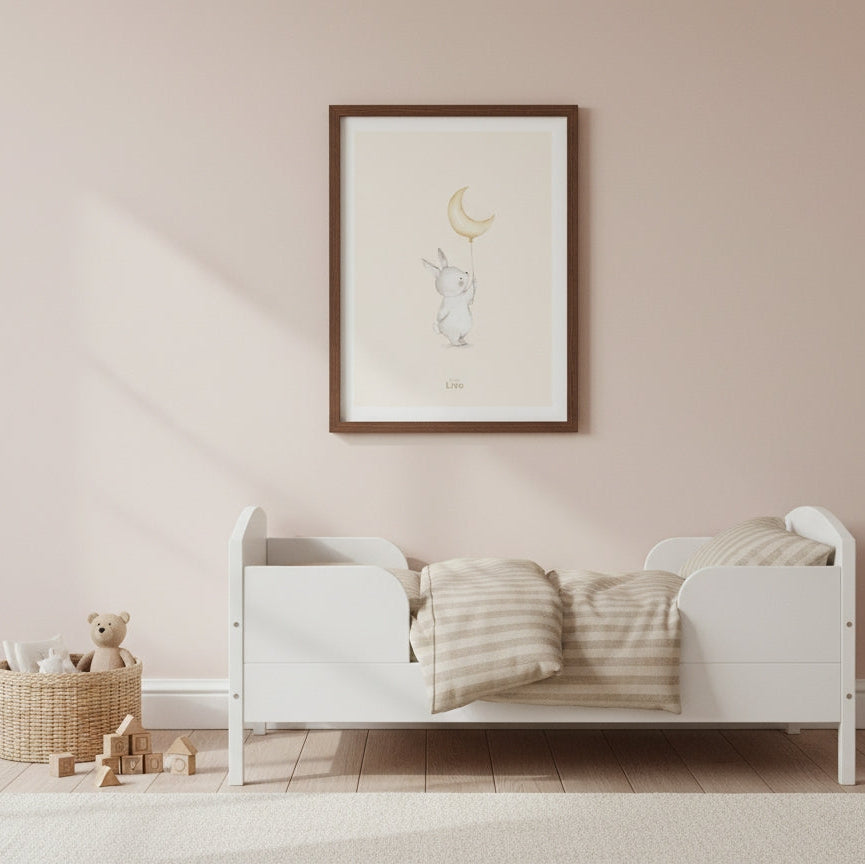 Kinderposter - Het Konijn en de Maan